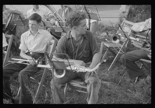 Untitled photo, possibly related to: Part of the band, Red House, West Virginia