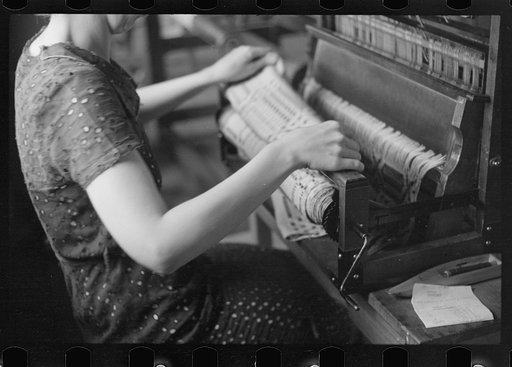 Untitled photo, possibly related to: Weaving at Red House, West Virginia