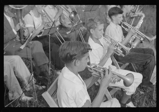 Band rehearsal, Red House, West Virginia
