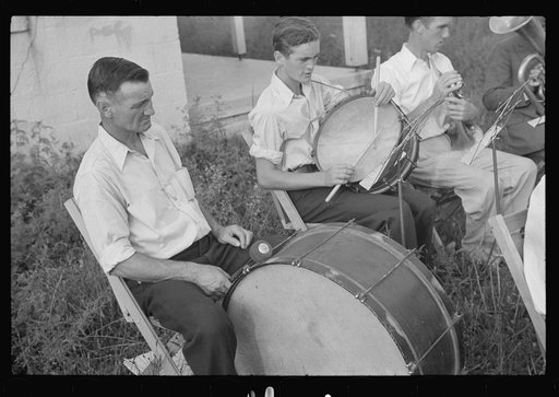 Untitled photo, possibly related to: Band rehearsal, Red House, West Virginia