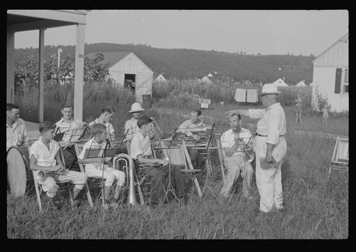 Band rehearsal, Red House, West Virginia