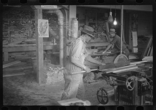 Untitled photo, possibly related to: Furniture factory, Arthurdale, West Virginia