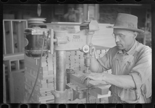 Untitled photo, possibly related to: Furniture factory, Arthurdale, West Virginia