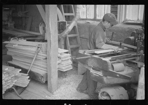 Untitled photo, possibly related to: Furniture factory, Arthurdale, West Virginia