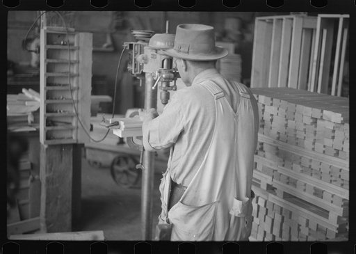 Untitled photo, possibly related to: Furniture factory, Arthurdale, West Virginia
