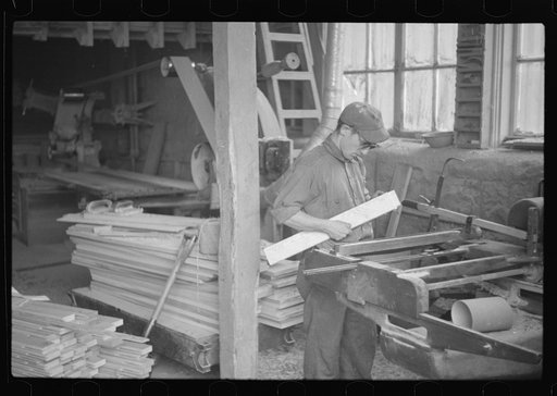 Untitled photo, possibly related to: Furniture factory, Arthurdale, West Virginia