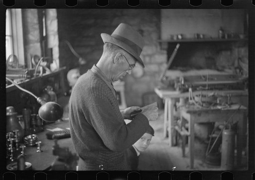 Metal shop, Arthurdale, West Virginia