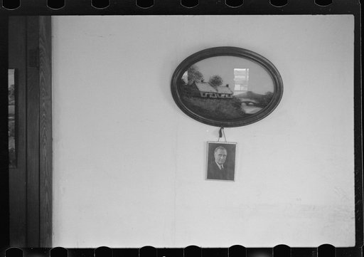 Wall decorations in a home, Westmoreland Homesteads, Pennsylvania