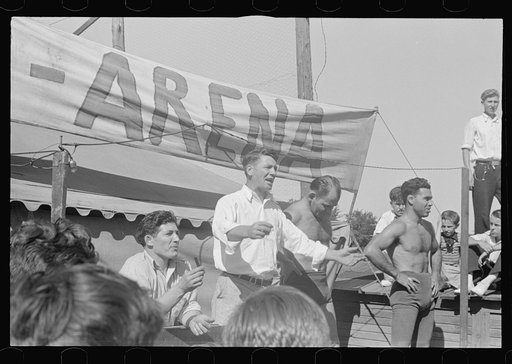 Wrestling matches, July 4th celebration, Ashville, Ohio (see general caption)