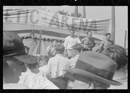 Wrestling matches, July 4th celebration, Ashville, Ohio (see general caption)