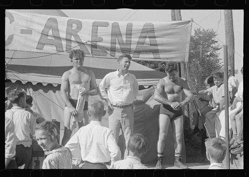 Wrestling matches, July 4th celebration, Ashville, Ohio (see general caption)