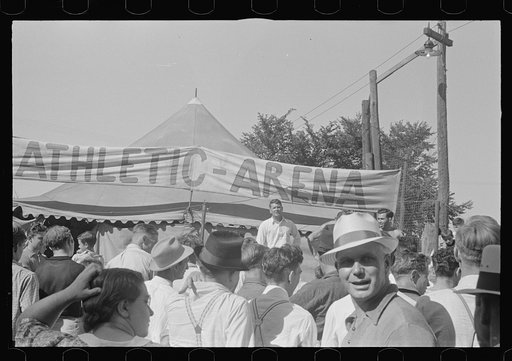Wrestling matches, July 4th celebration, Ashville, Ohio (see general caption)