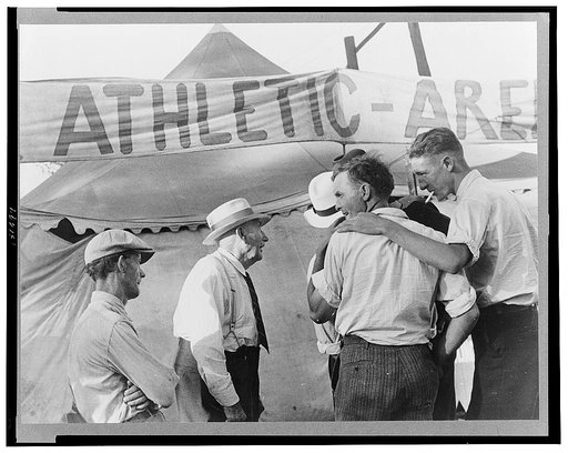 Wrestling matches, July 4th celebration, Ashville, Ohio (see general caption)