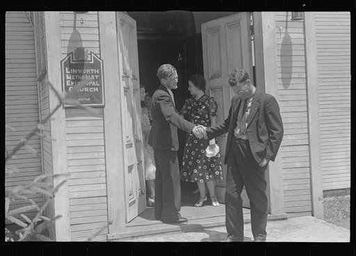 Untitled photo, possibly related to: Leaving church, Linworth, Ohio