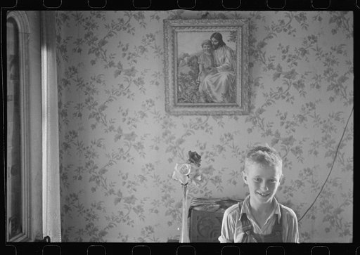 Son of Mr. Thaxton, farmer, in Thaxton farmhouse, near Mechanicsburg, Ohio