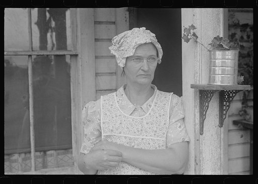 Untitled photo, possibly related to: Wife of Mr. Thaxton, farmer, near Mechanicsburg, Ohio