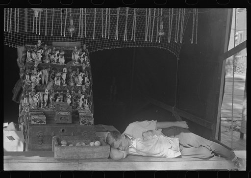 "Business was bad," World War Veterans' homecoming and carnival, London, Ohio