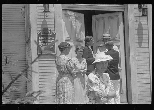 Untitled photo, possibly related to: Leaving church, Linworth, Ohio