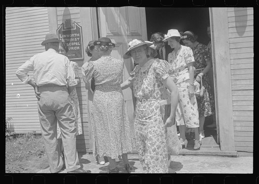 Untitled photo, possibly related to: Leaving church, Linworth, Ohio