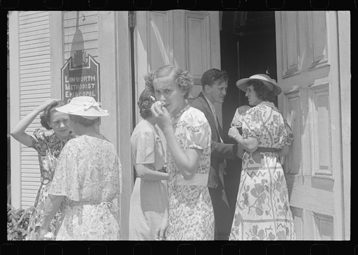 Untitled photo, possibly related to: Leaving church, Linworth, Ohio