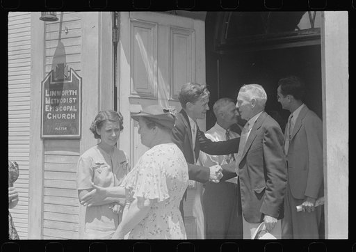 Untitled photo, possibly related to: Leaving church, Linworth, Ohio