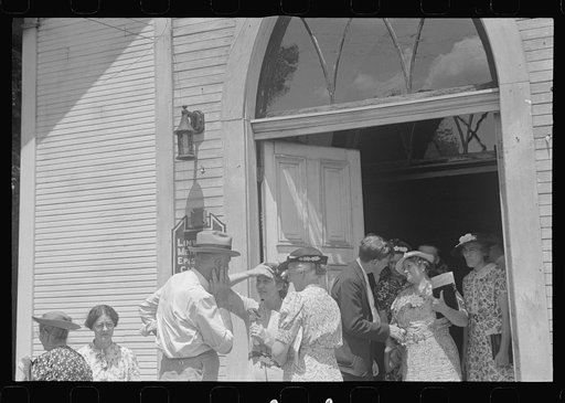 Untitled photo, possibly related to: Leaving church, Linworth, Ohio