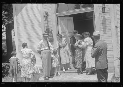 Untitled photo, possibly related to: Leaving church, Linworth, Ohio