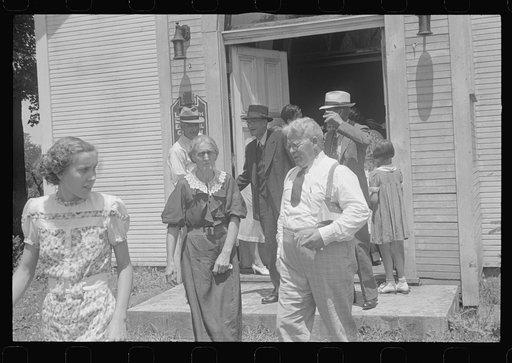 Leaving church, Linworth, Ohio