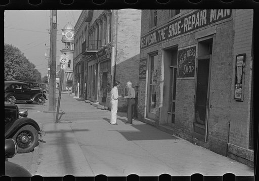 Street scene, Plain City, Ohio