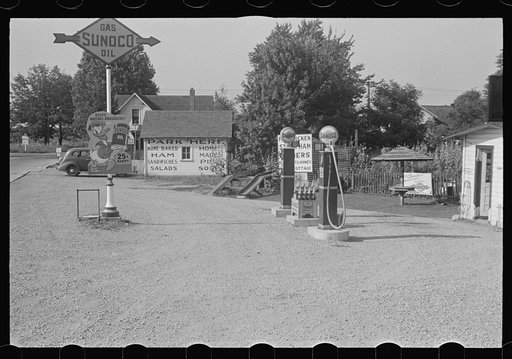 Gas station in Plain City, Ohio
