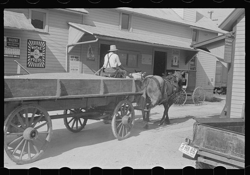 Wagon in town, Plain City, Ohio
