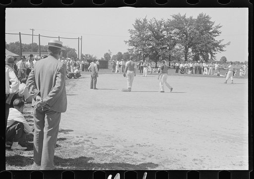 Untitled photo, possibly related to: Watching a baseball game, central Ohio