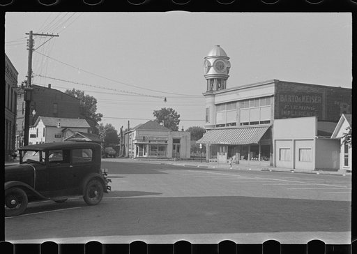 Street scene, Plain City, Ohio