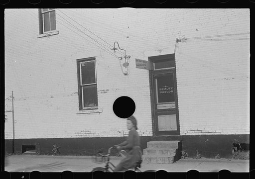 Untitled photo, possibly related to: Beauty parlor, Plain City, Ohio