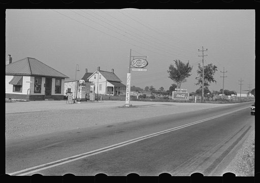 Untitled photo, possibly related to: Signs along Route 40, central Ohio (see general caption)