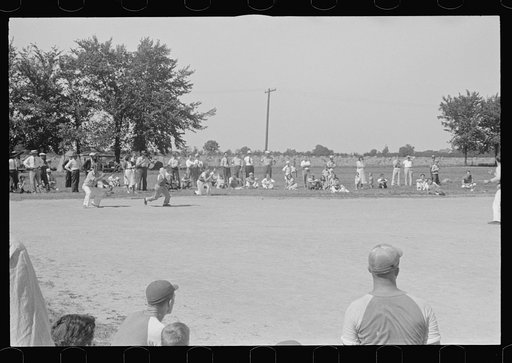 Untitled photo, possibly related to: Watching a baseball game, central Ohio
