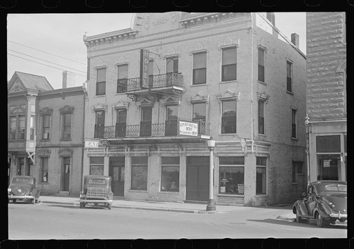 Untitled photo, possibly related to: Business district of Urbana, Ohio