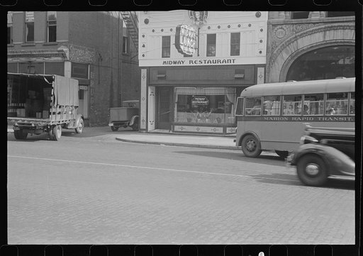 Untitled photo, possibly related to: Saturday afternoon in London, Ohio, "the main street"