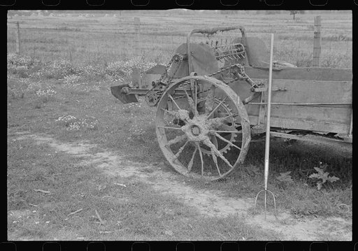 Manure spreader and bundle fork, central Ohio