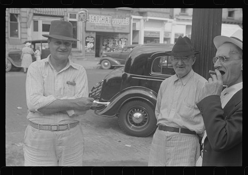 Untitled photo, possibly related to: Saturday afternoon in London, Ohio, "the main street"