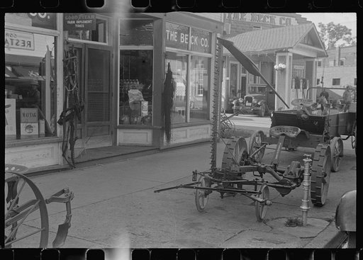 Farm implements outside store, Canal Winchester, Ohio
