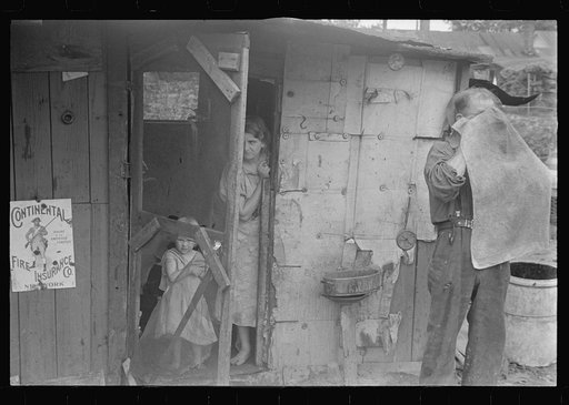 Untitled photo, possibly related to: Child of ex-farmer now on W.P.A. (Work Projects Administration), central Ohio