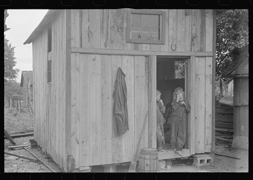 Dwellers in Circleville's "Hooverville," central Ohio (see general caption)