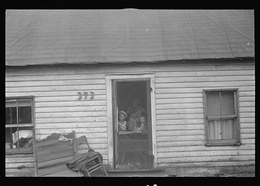 Dwellers in Circleville's "Hooverville," (see general caption)