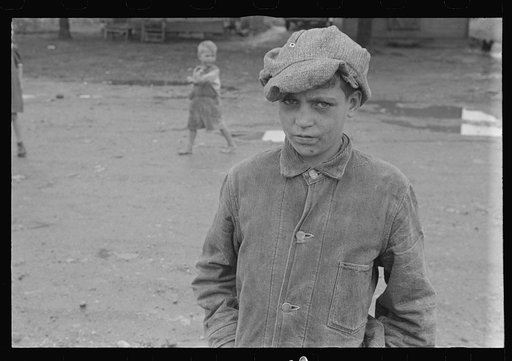 Dwellers in Circleville's "Hooverville," central Ohio (see general caption)