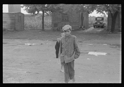 Untitled photo, possibly related to: Dwellers in Circleville's "Hooverville," central Ohio (see general caption)