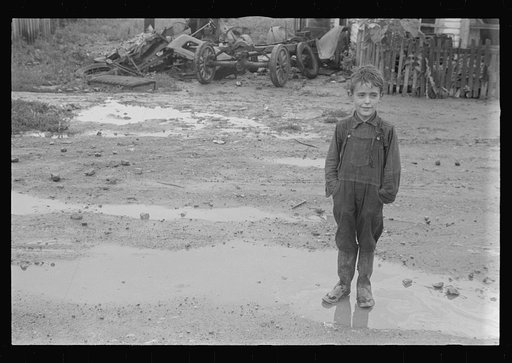 Dweller in Circleville's "Hooverville," central Ohio (see general caption)