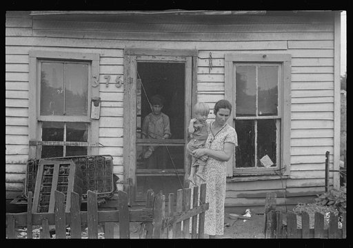 Dwellers in Circleville's "Hooverville," central Ohio (see general caption)