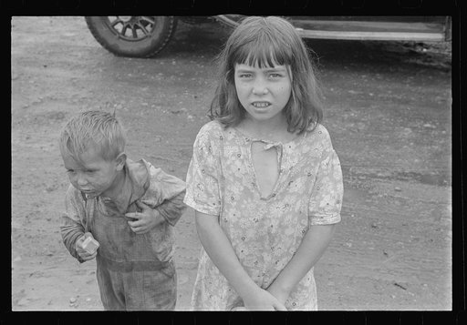 Dwellers in Circleville's "Hooverville," central Ohio (see general caption)