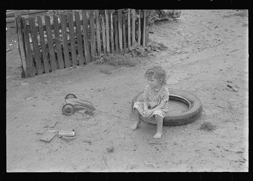 Dwellers in Circleville's "Hooverville," central Ohio (see general caption)